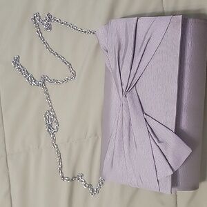 Grey formal wear purse